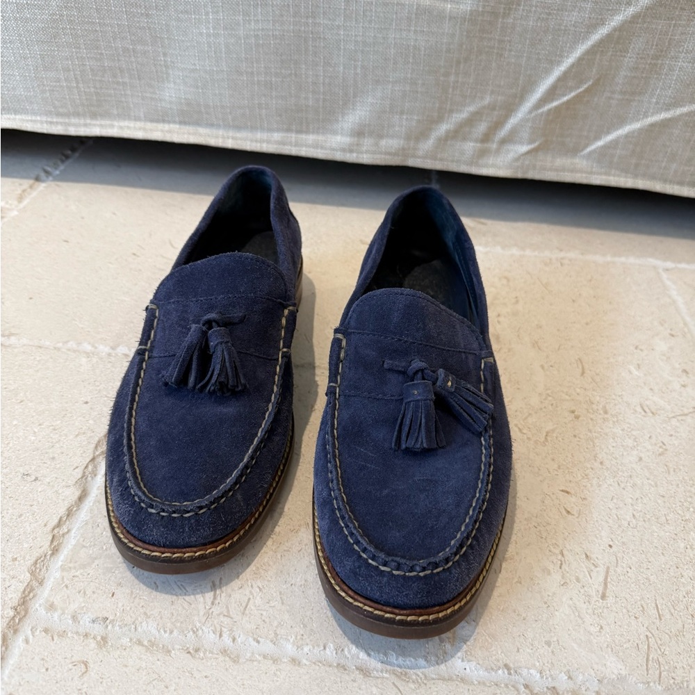 Cole Haan Blue Suede Loafers